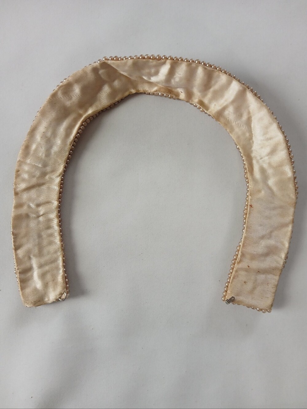Vintage Faux Pearl Beaded Collar Necklace - Picture 7 of 8